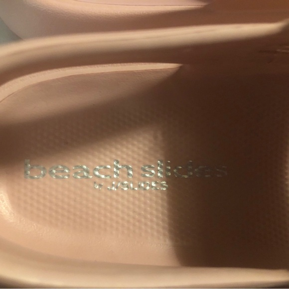BEACH SLIDES by J/SLIDES Womens Size 8 Pink Synthetic New - Picture 7 of 8